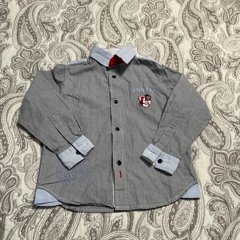 Frutta boy button down t shirt